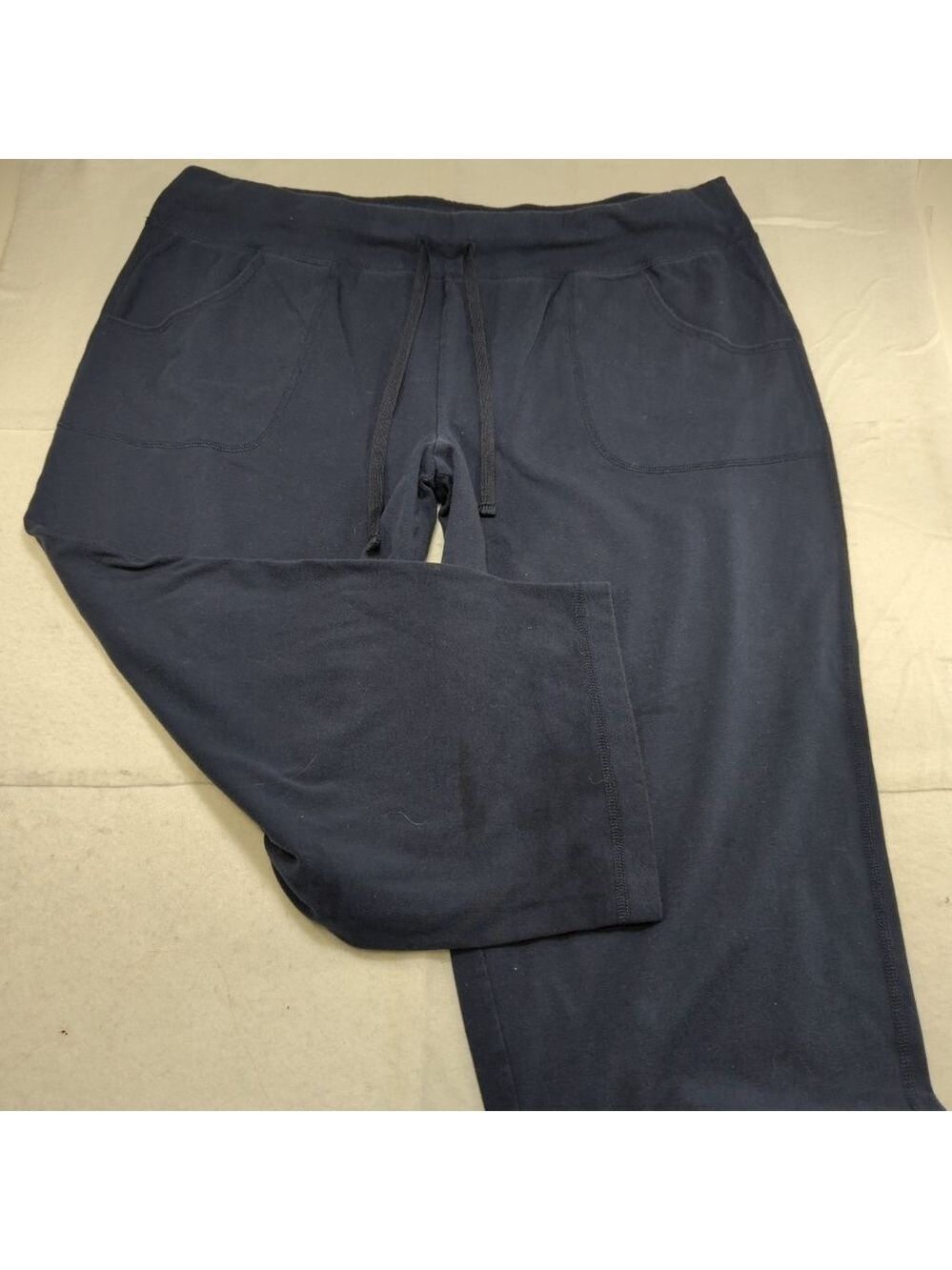 Women's Athletic Works Navy Knit Capri Pants Size XXL - Picture 8 of 10